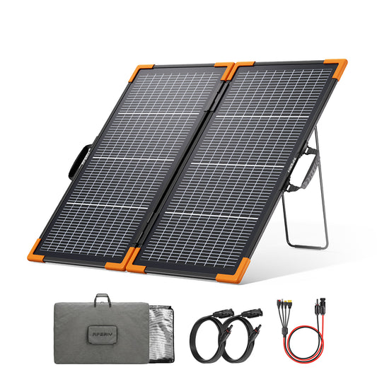 AFERIY AF-SA100 100W Tragbares Solarpanel | bifaziales Design