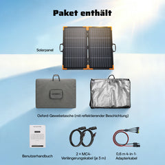 AFERIY AF-SA100 100W Tragbare Solarpanel | bifaziales Design