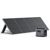 powerstation mit solarpanel