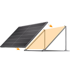 AFERIY 2er-Set Solarpanel-Halterung für SG580 | Verzinkter Stahl, 3-fach verstellbar 30°/45°/60°