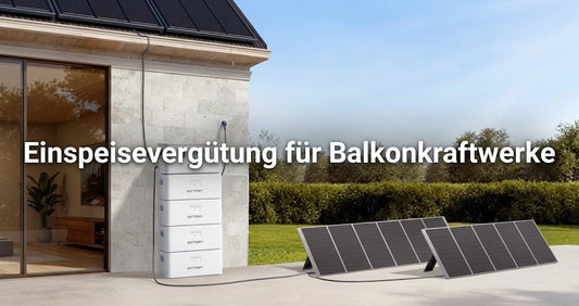 Einspeisevergütung für Balkonkraftwerke