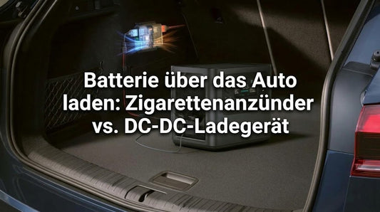 Batterie über das Auto laden: Zigarettenanzünder vs. DC-DC-Ladegerät