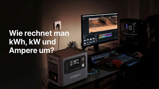 Wie rechnet man kWh, kW und Ampere um? 