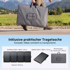 AFERIY ‎AF-SA400 400W Tragbare Solarpanel | bifaziales Design