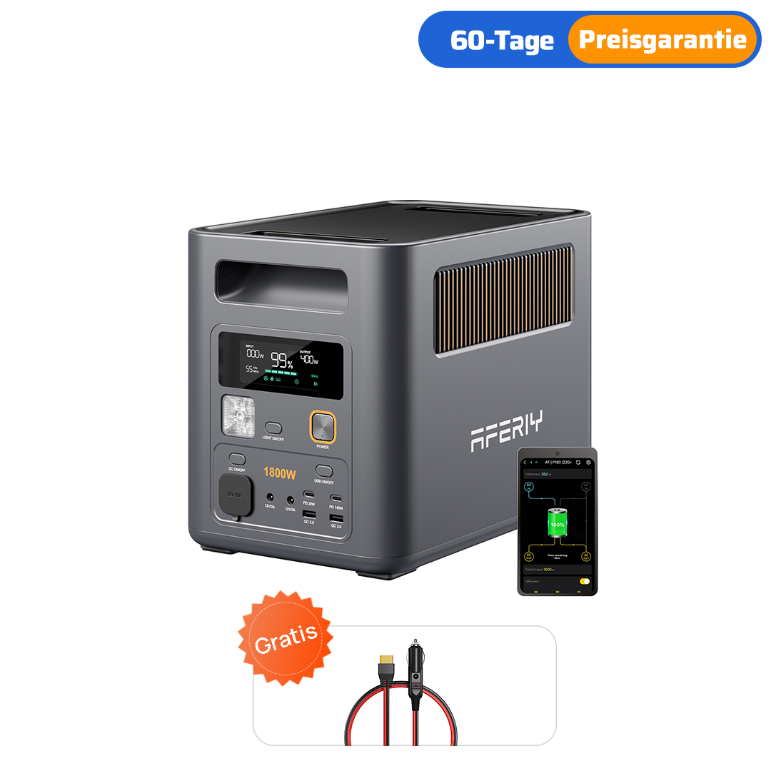AFERIY P180PRO Tragbare Powerstation Nomad1800 Pro | 1800W 1024Wh