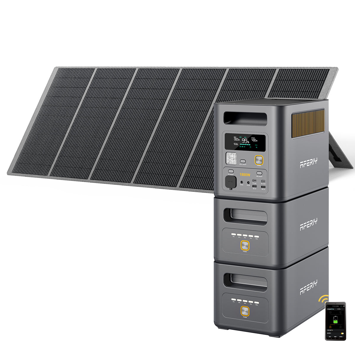 AFERIY Nomad1800 Pro P180Pro Tragbare Powerstation | 1800W 1024Wh-5120Wh