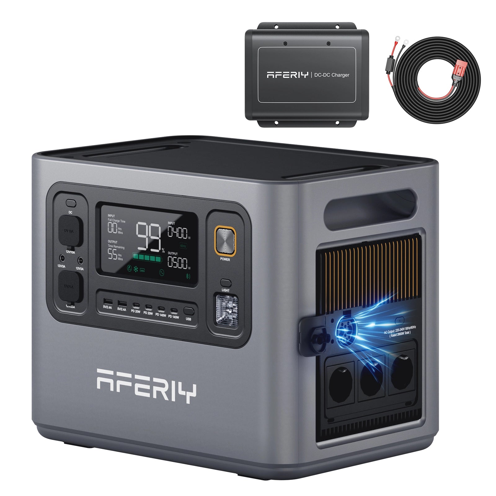 AFERIY Haven3000 P300 Tragbare Powerstation | 3000W 2048Wh-10240Wh