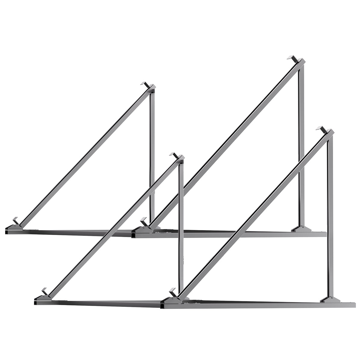 AFERIY 2er-Set Solarpanel-Halterung für SG580 | Verzinkter Stahl, 3-fach verstellbar 30°/45°/60°