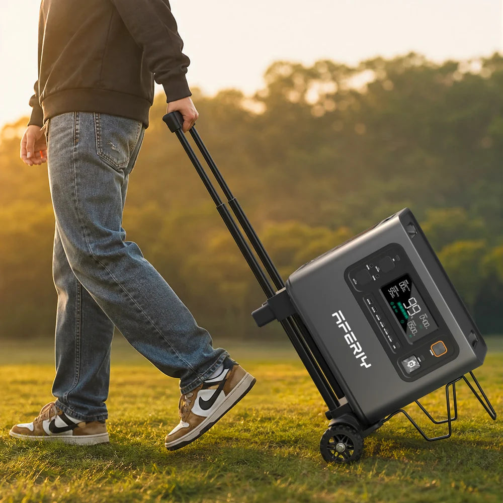 AFERIY Faltbarer Trolley für P300 / P280 / P210 | Höhenverstellbarer Griff