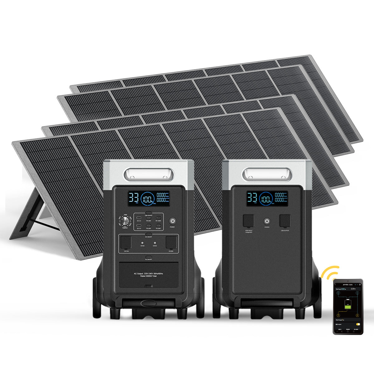 tragbare powerstation mit solarpanel
