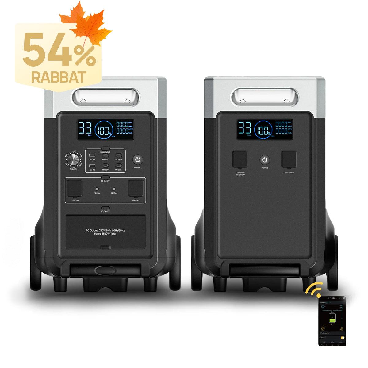 AFERIY P310 Tragbare Powerstation mit Erweiterbarer Kapazität | 3600W 3840Wh