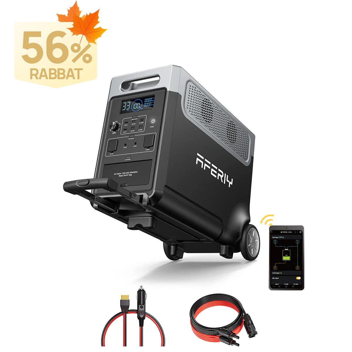 AFERIY P310 Tragbare Powerstation mit Erweiterbarer Kapazität | 3600W 3840Wh