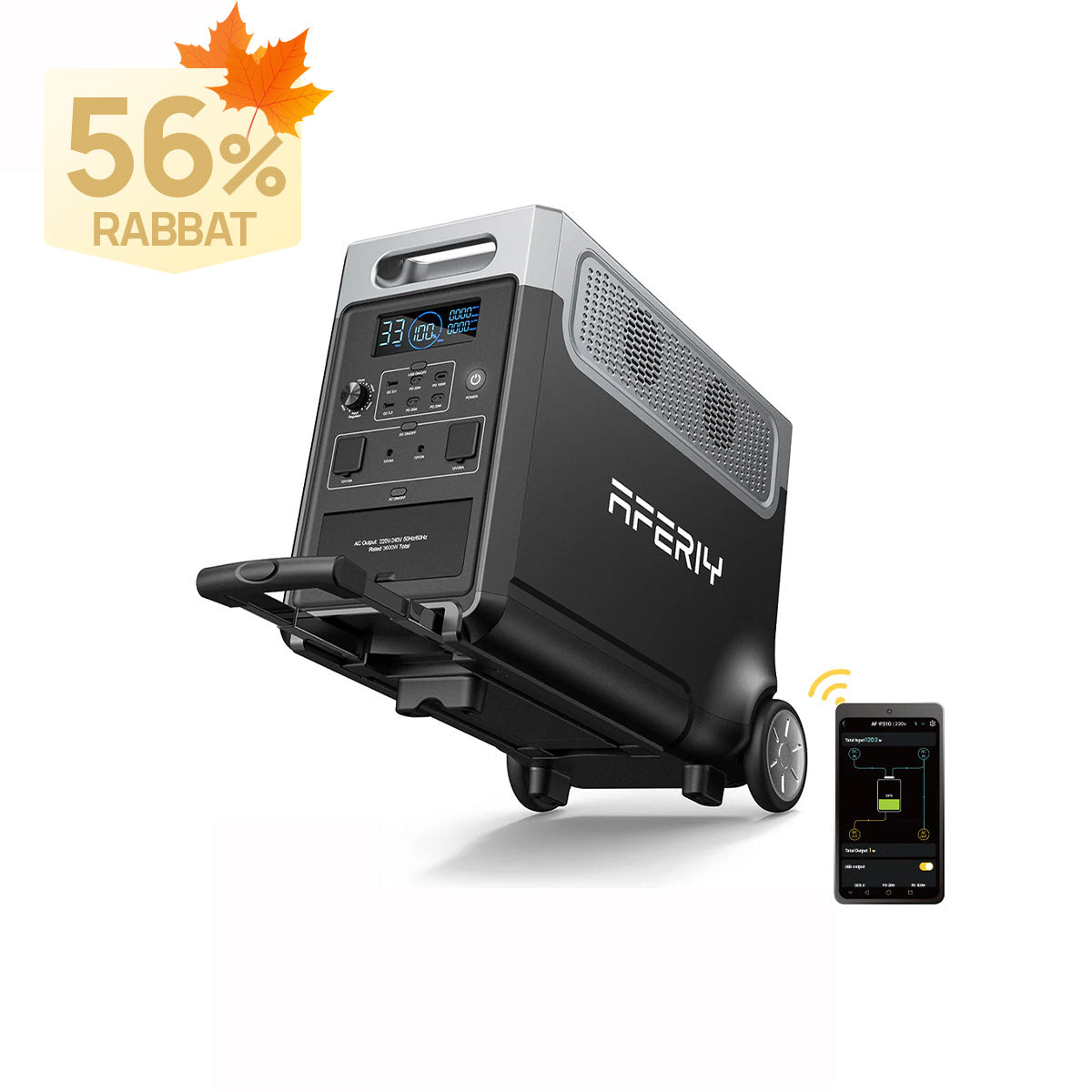AFERIY P310 Tragbare Powerstation mit Erweiterbarer Kapazität | 3600W 3840Wh