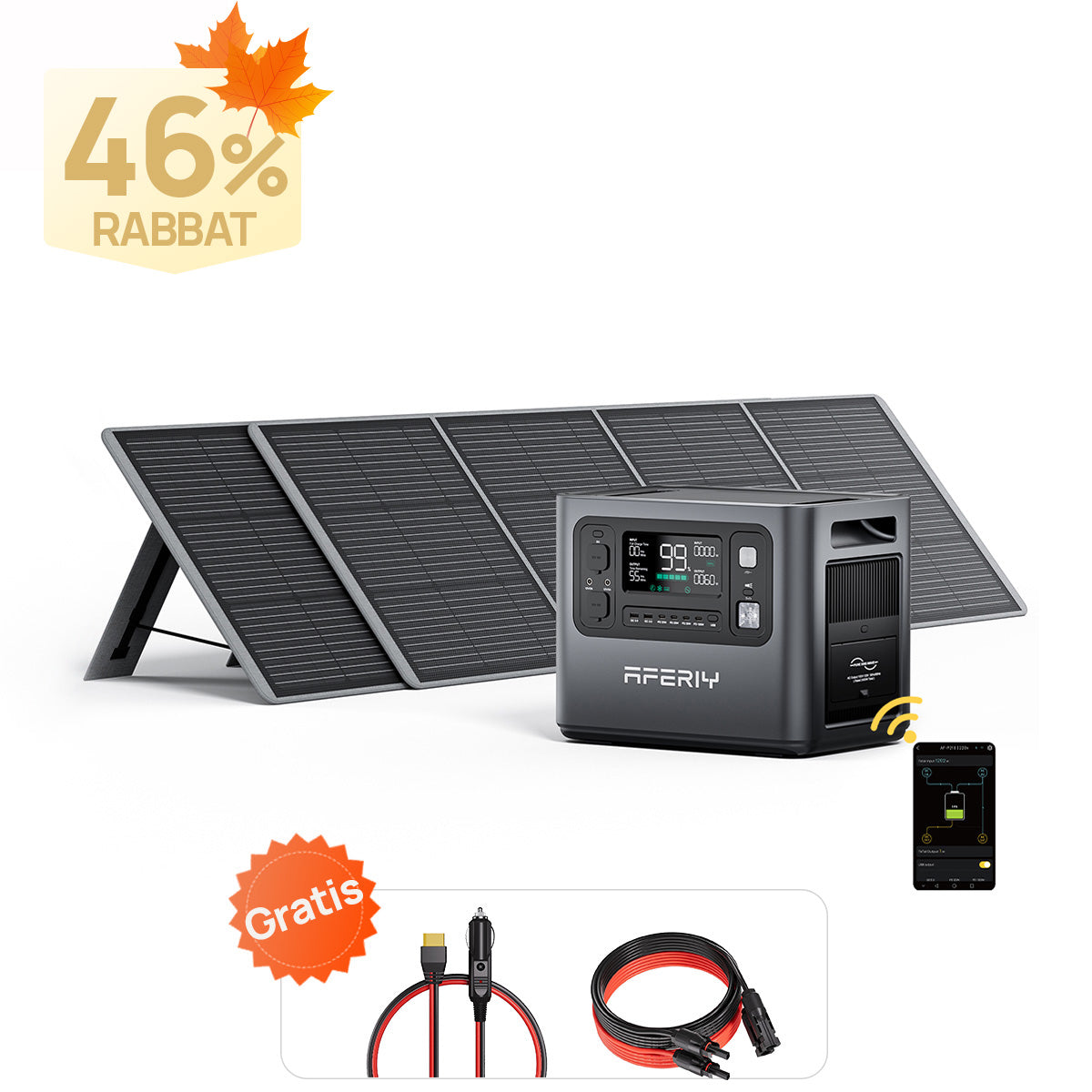 AFERIY P210 Tragbare Powerstation | 2400W 2048Wh