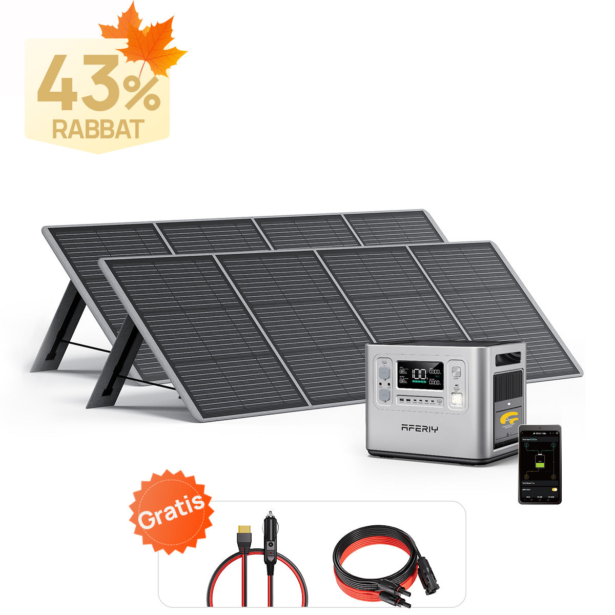 AFERIY P210 Tragbare Powerstation | 2400W 2048Wh