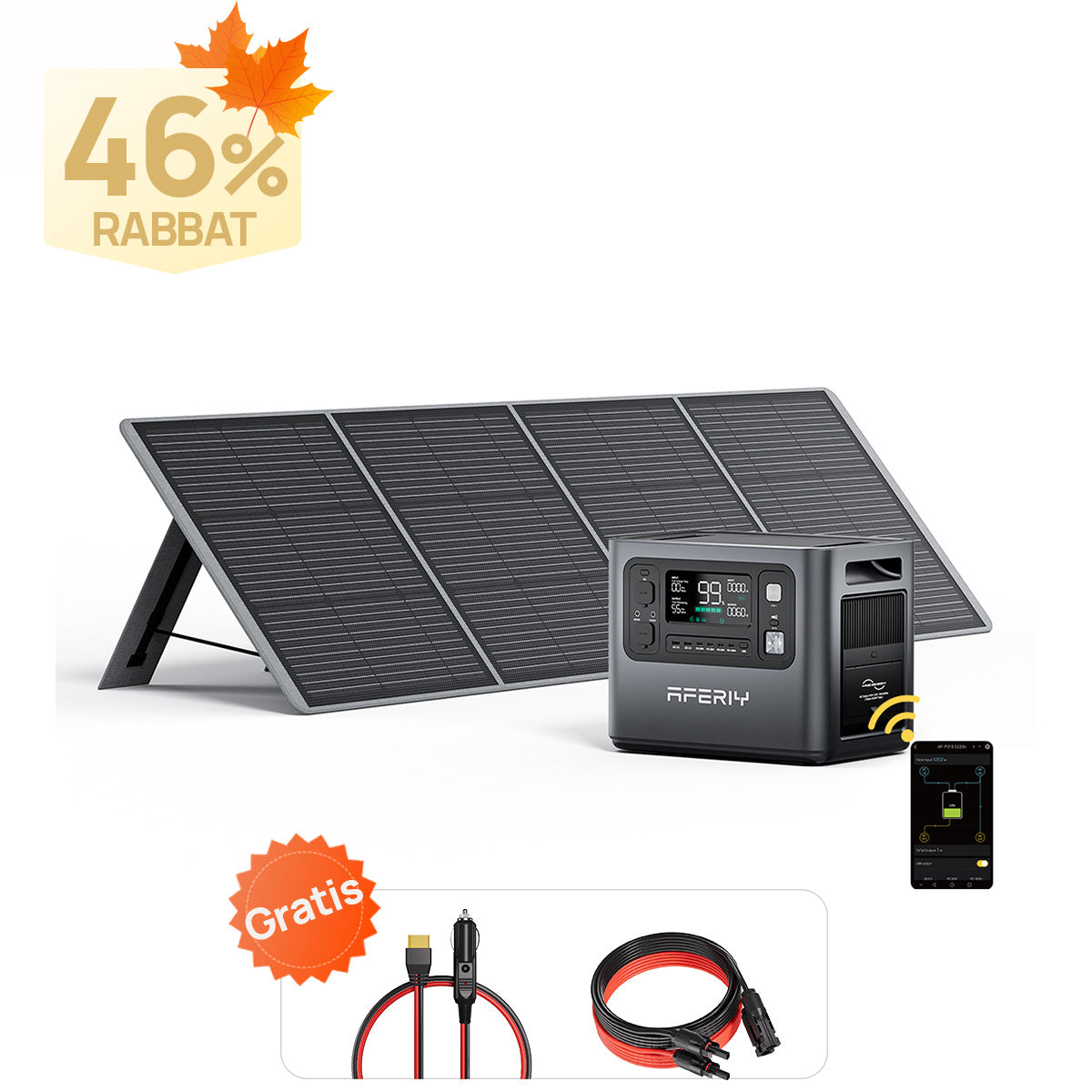AFERIY P210 Tragbare Powerstation | 2400W 2048Wh