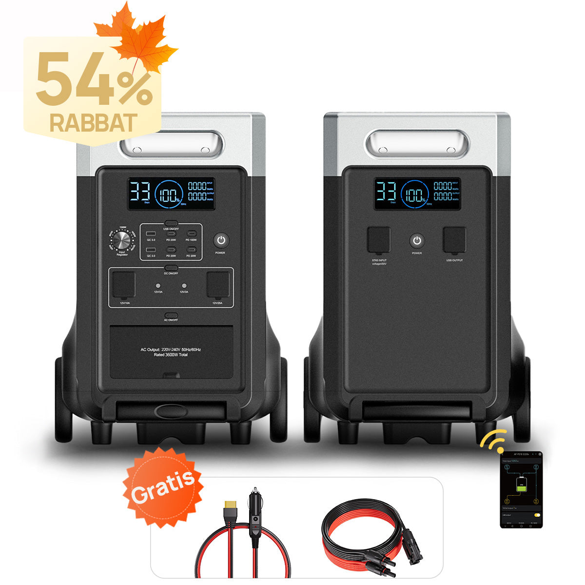 AFERIY P310 Tragbare Powerstation mit Erweiterbarer Kapazität | 3600W 3840Wh