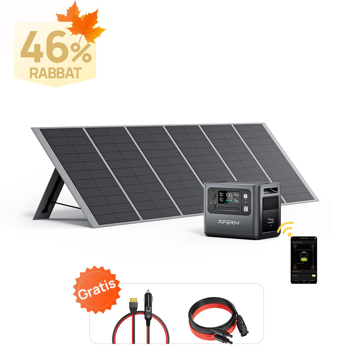 AFERIY P210 Tragbare Powerstation | 2400W 2048Wh