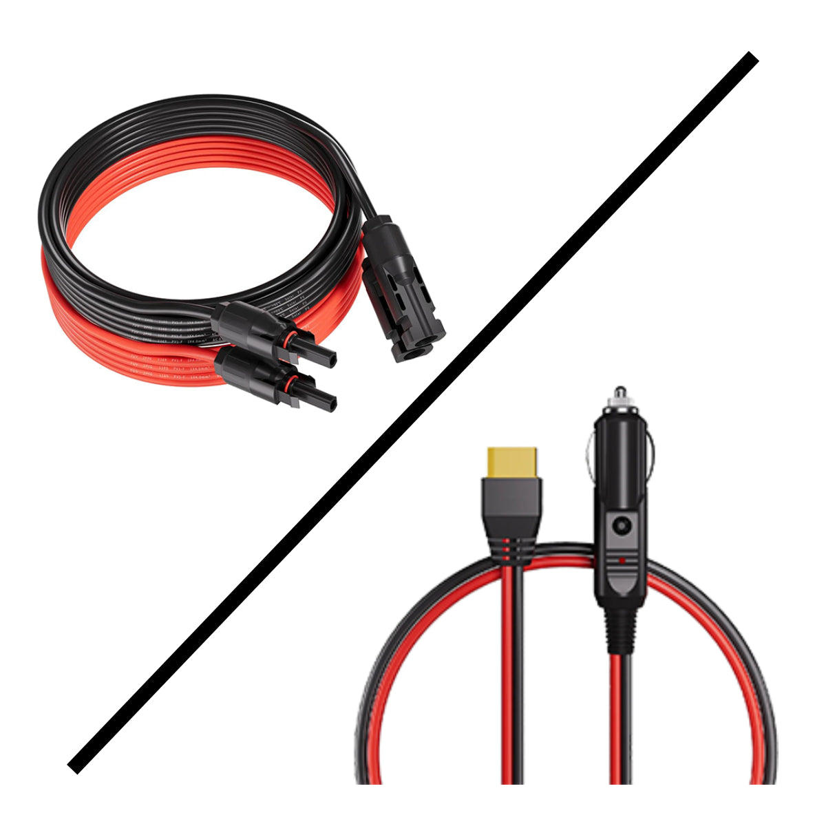 AFERIY XT60 KFZ-Ladekabel 1m & MC4-MC4 5m für Sets