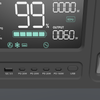 Die AFERIY P210 tragbare Powerstation mit 2400W und 2048Wh bietet ein LCD-Display sowie 4 USB-C und 2 USB-A Anschlüsse.