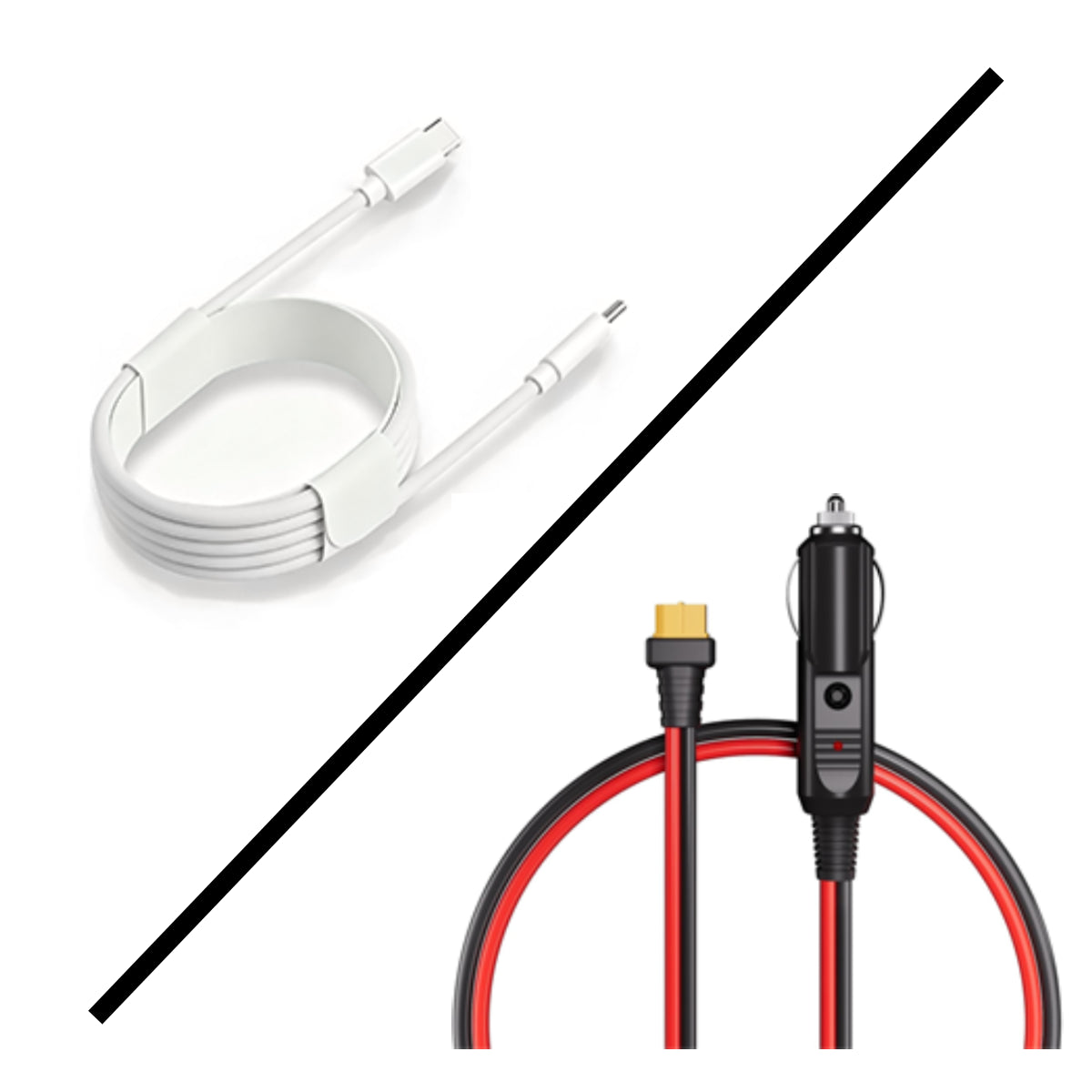 AFERIY 1m XT60 KFZ-Ladekabel & usb-c-ladekabel